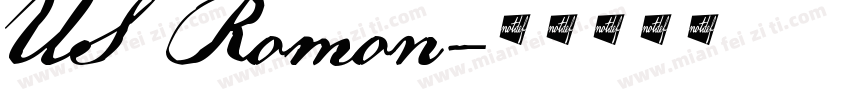 US Romon字体转换